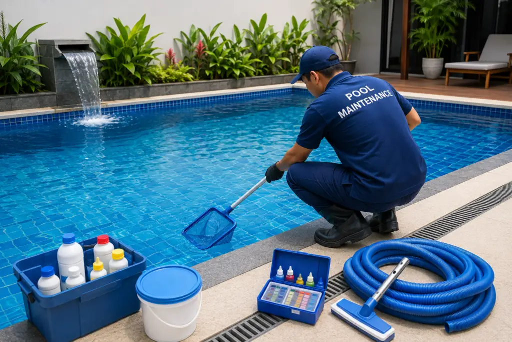 jasa perawatan kolam renang cibubur